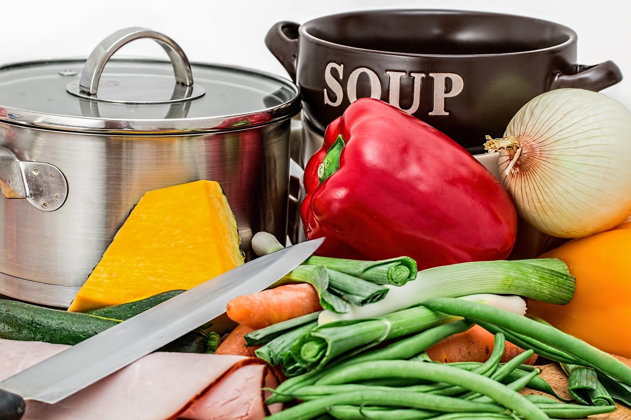 Suppegryder og grønsager